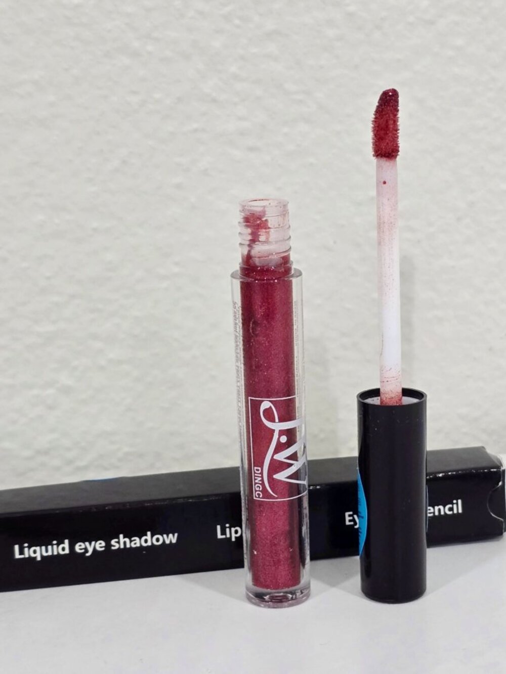 JW Dingc ✦ Liquid Eye Shadow & Lip Gloss ✦ Sparkling Rose Pink Long‑Wear Duo NWT - Picture 2 of 6